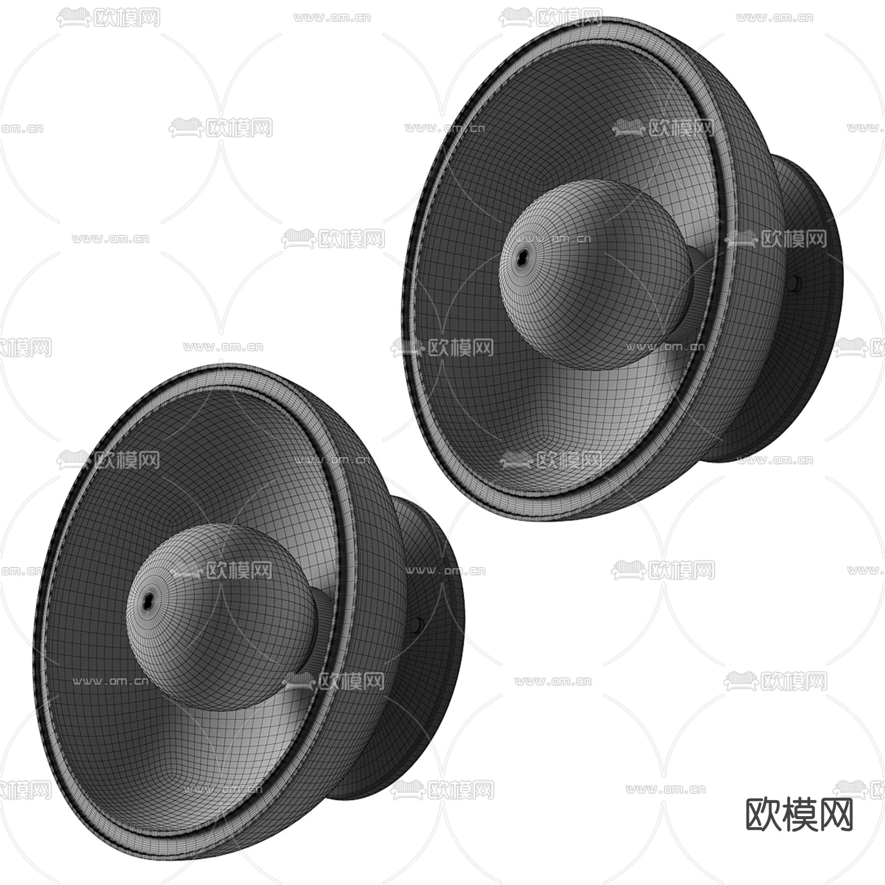 Poliform 圆形壁灯3d模型下载（渲染图3）