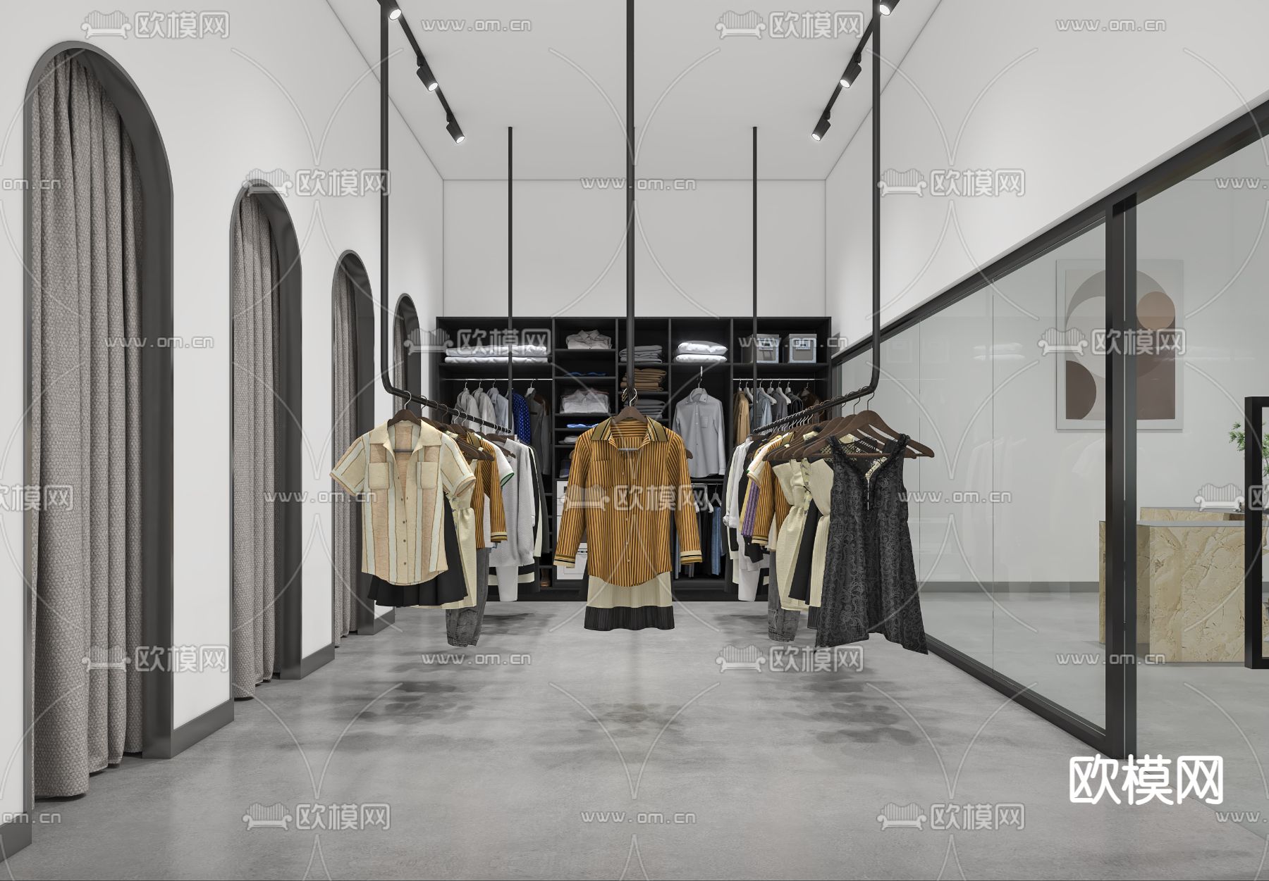 现代摄影棚 摄影室3d模型下载（渲染图3）