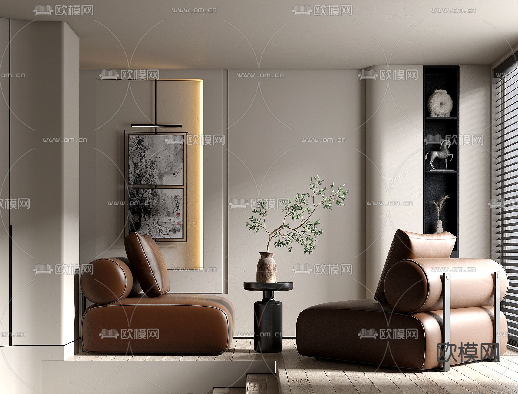 轻奢沙发 休闲单人沙发 3d模型下载