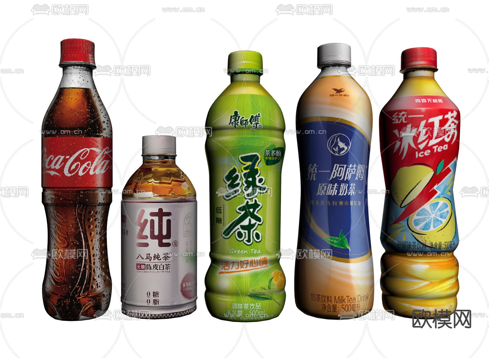 饮料 汽水 可乐 冰红茶su模型下载（渲染图1）