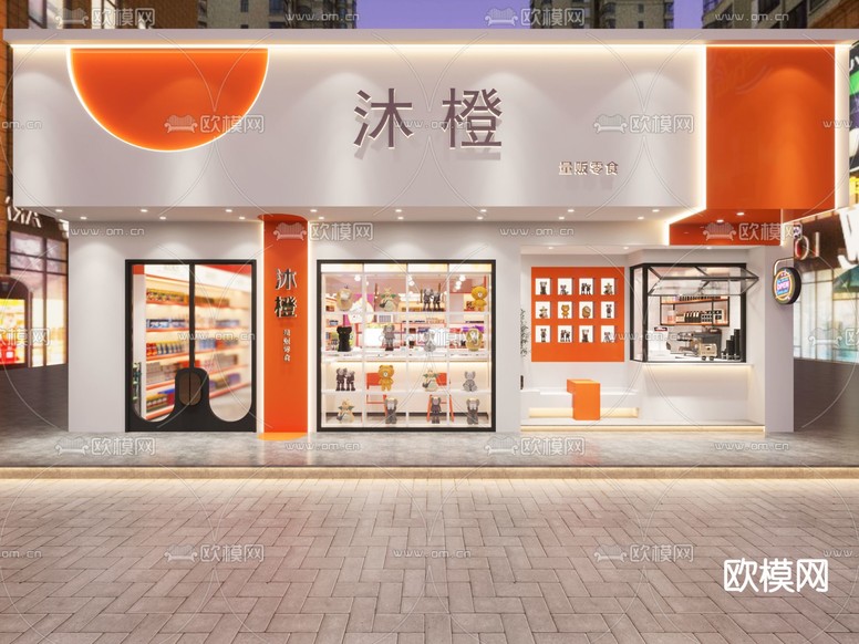 超市 便利店 零食店3d模型下载(渲染图3)