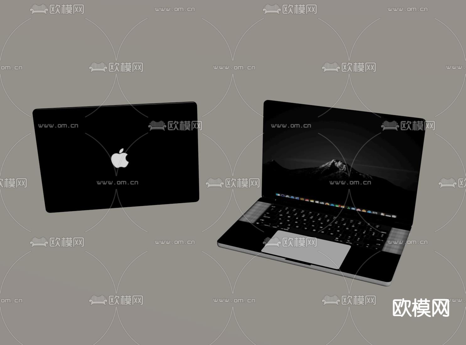 笔记本电脑su模型下载（渲染图1）