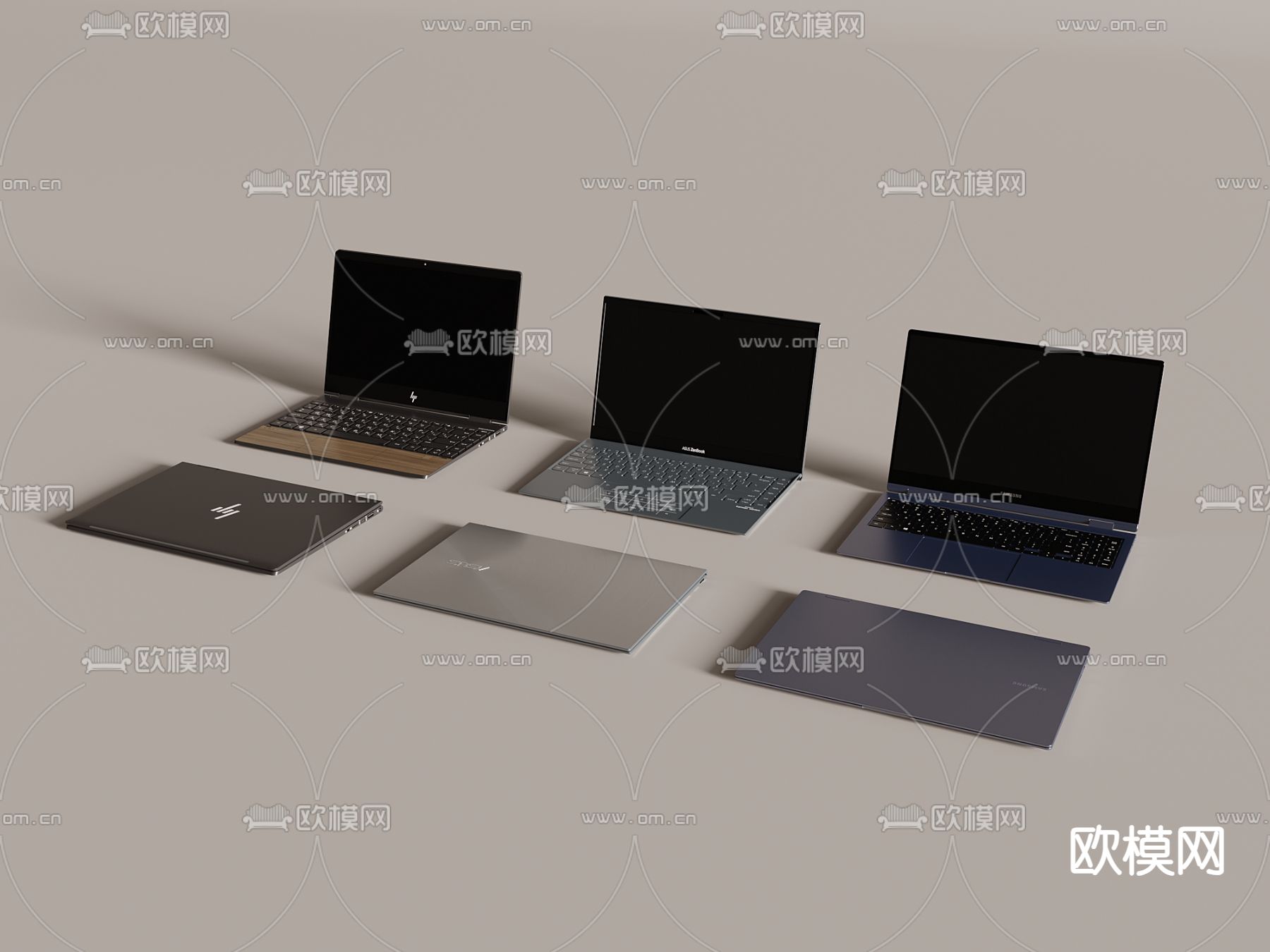 笔记本电脑su模型下载（渲染图2）