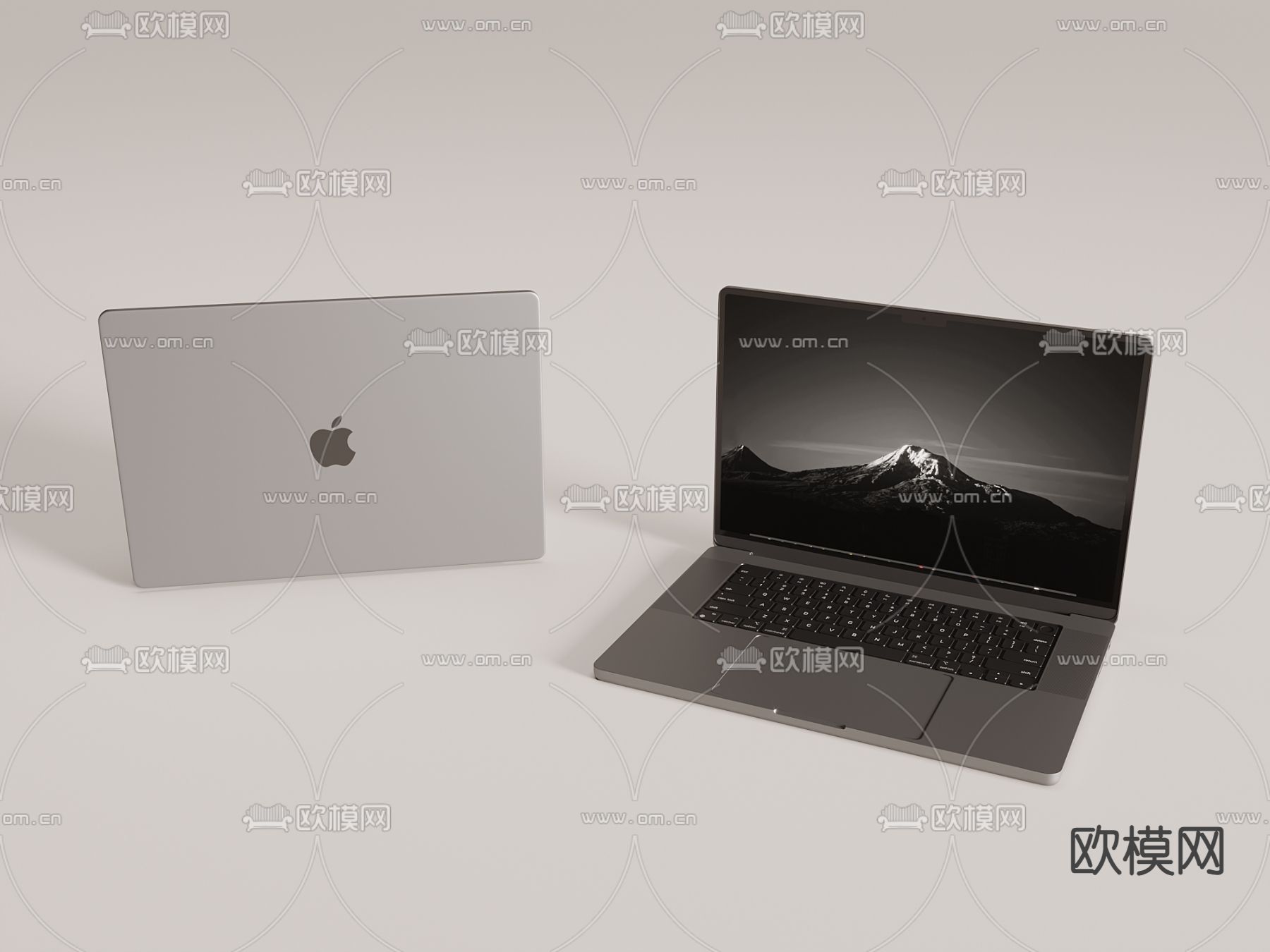 笔记本电脑su模型下载（渲染图2）