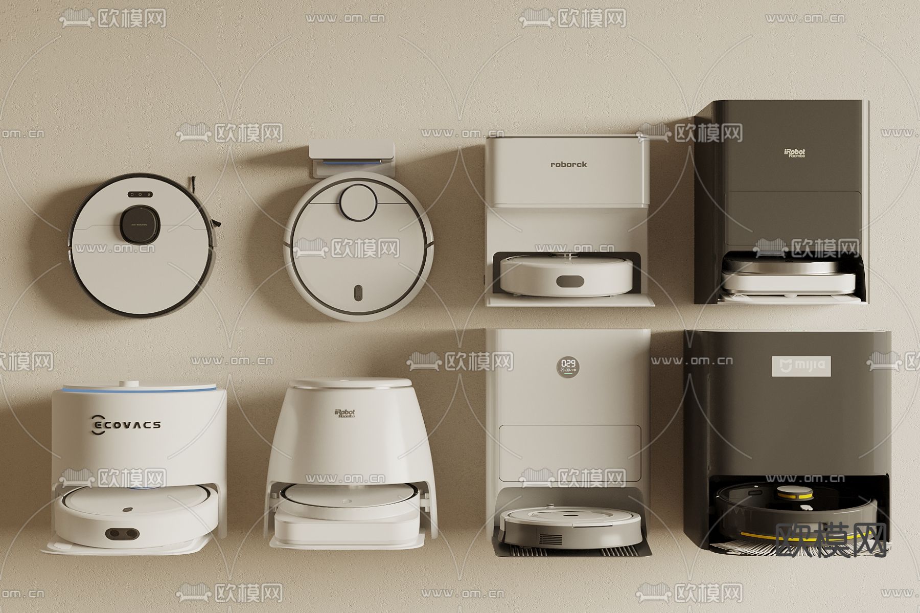 扫地机器人3d模型下载