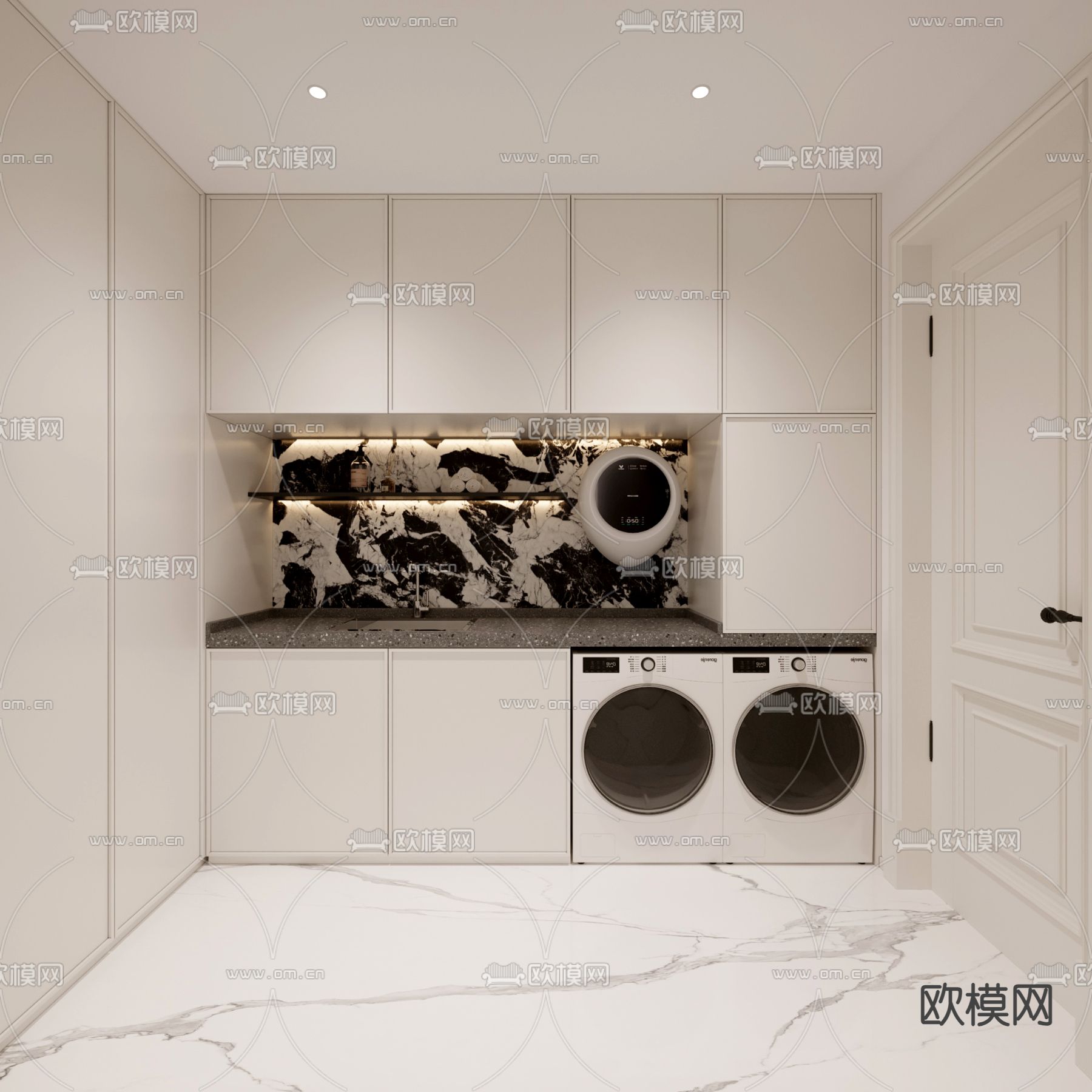 洗衣房 家政间3d模型下载