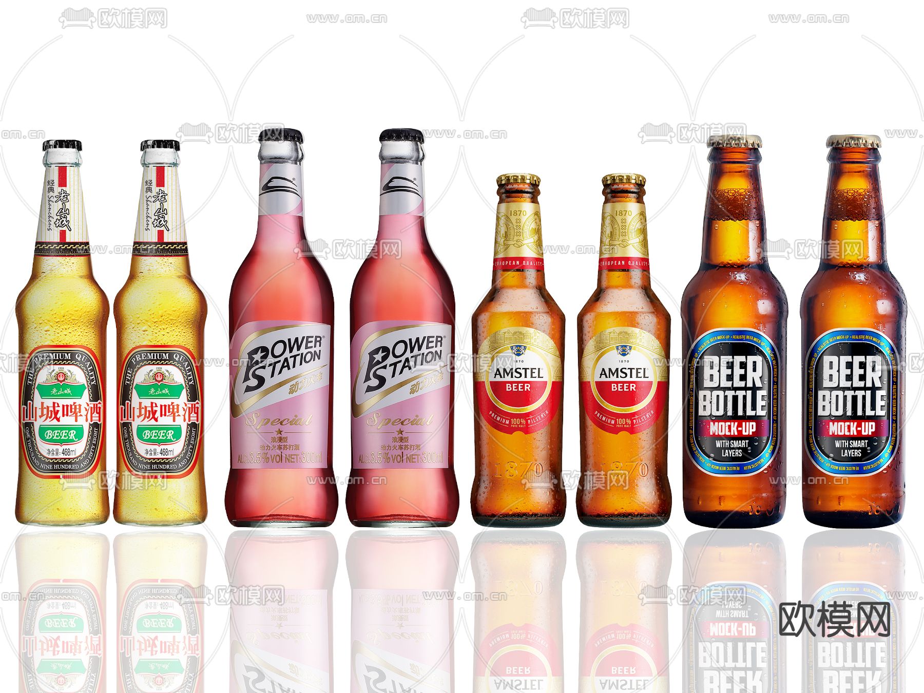 啤酒 酒瓶 白酒 高档酒su模型下载（渲染图2）