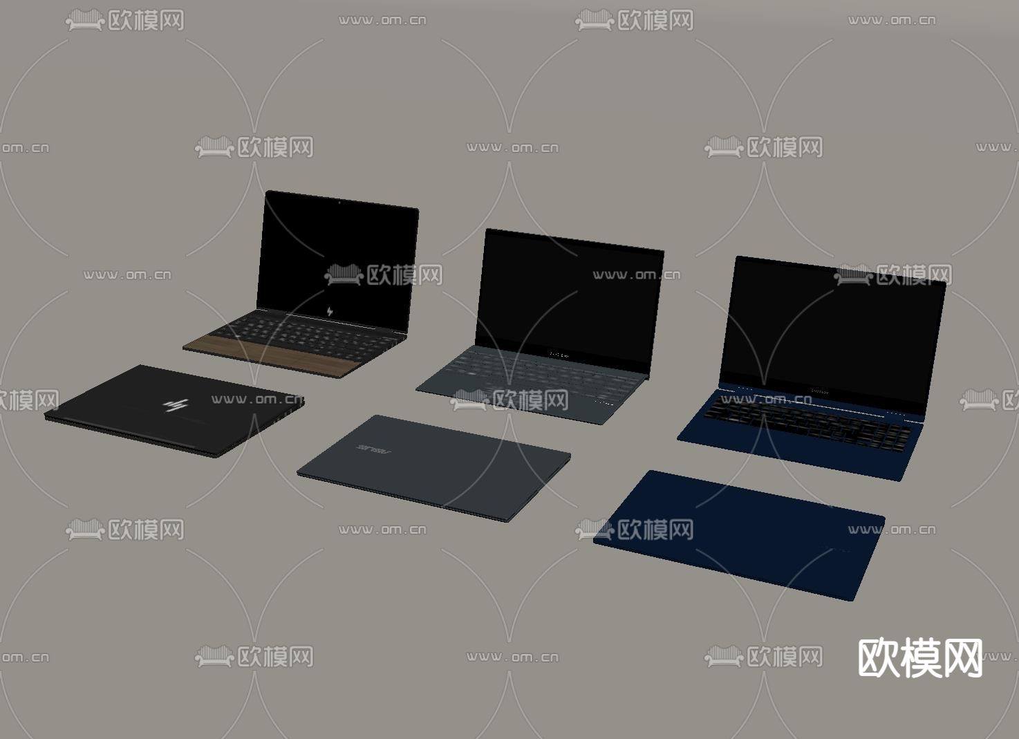笔记本电脑su模型下载（渲染图1）