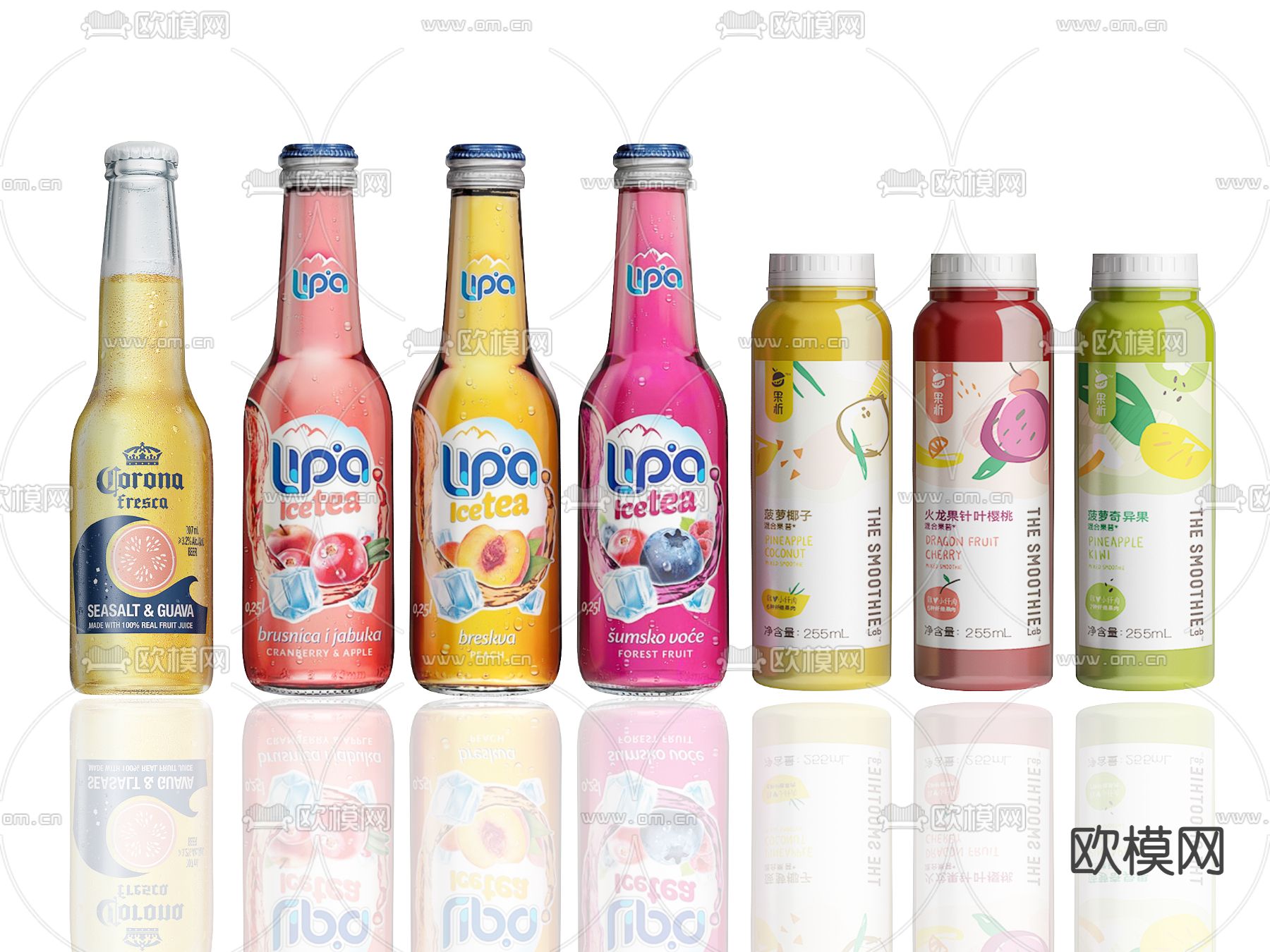 大窑 饮料 汽水su模型下载（渲染图2）