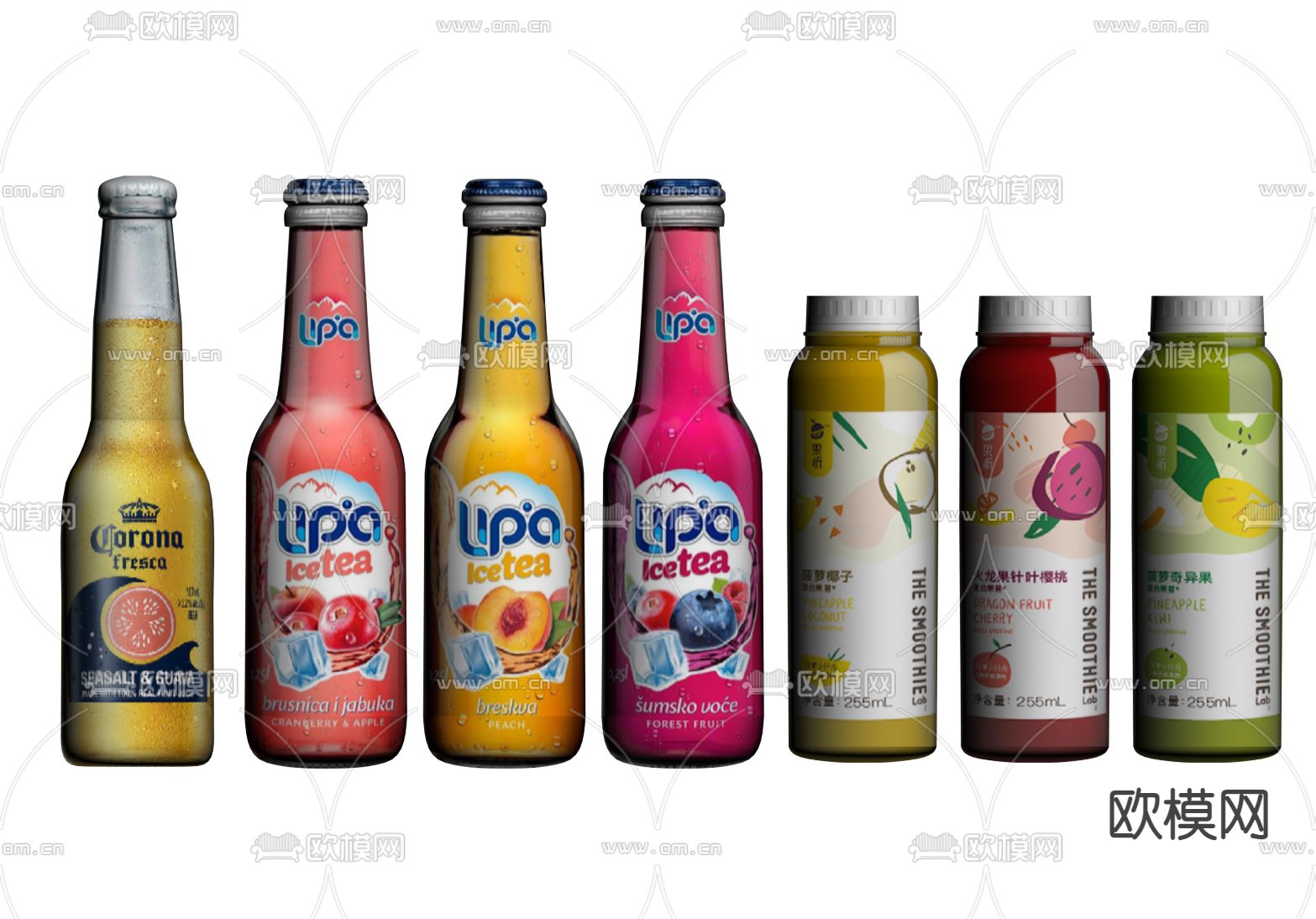 大窑 饮料 汽水su模型下载（渲染图1）