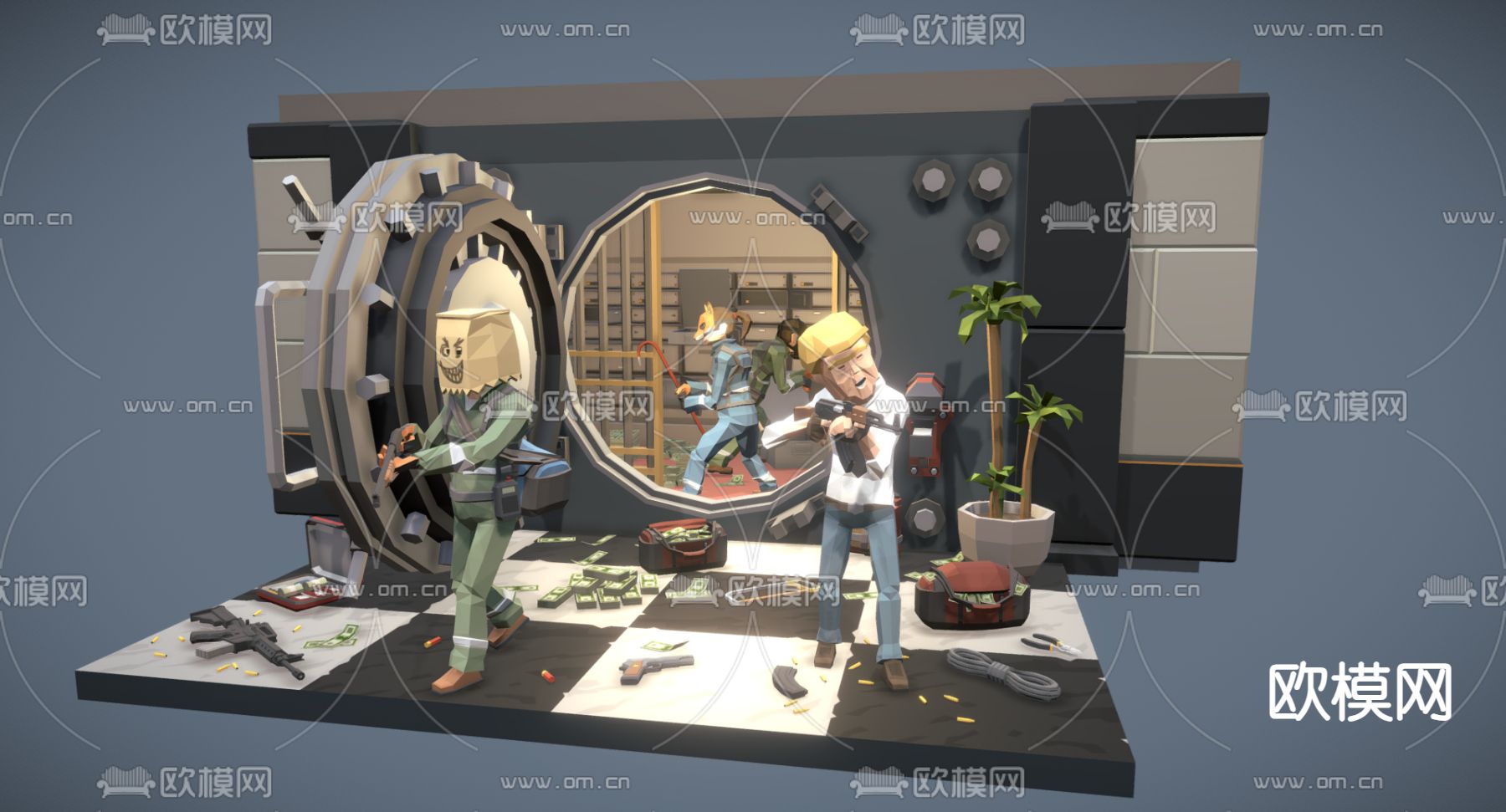 反恐风暴 游戏潮玩 摆件3d模型下载