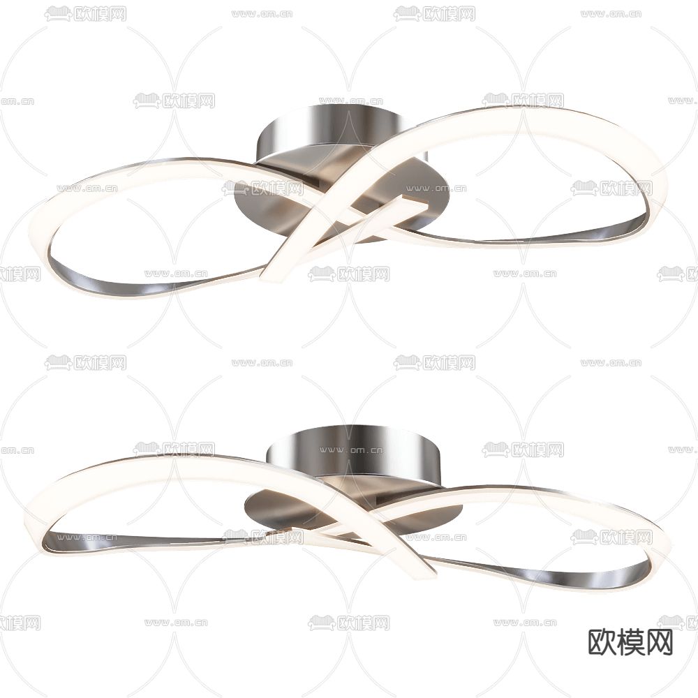 现代吸顶灯3d模型下载