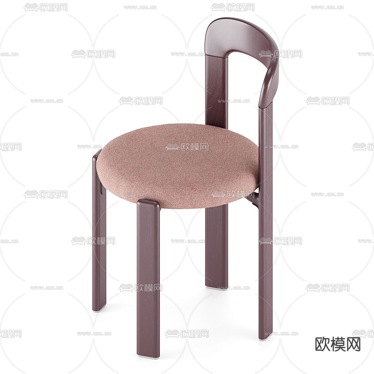 REY吧台椅3d模型下载（渲染图3）
