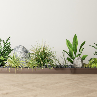  绿植堆 盆景su模型 