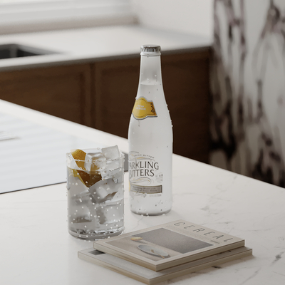  冰块 柠檬水su模型 