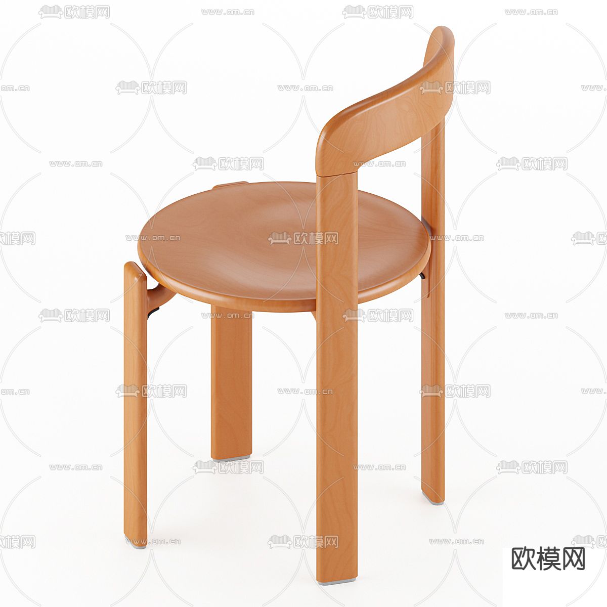 REY吧台椅3d模型下载（渲染图2）