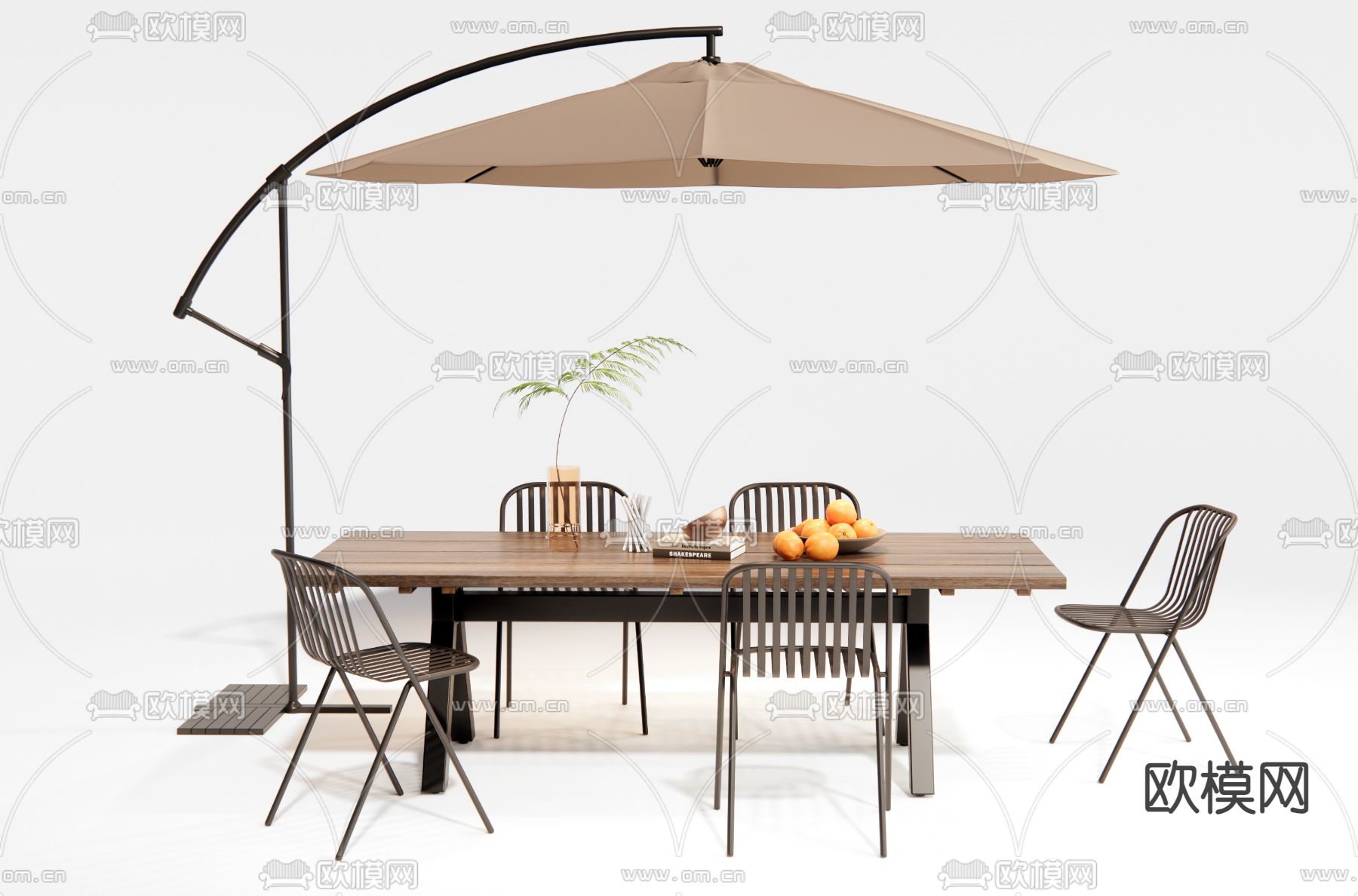 户外桌椅 露营桌椅3d模型下载