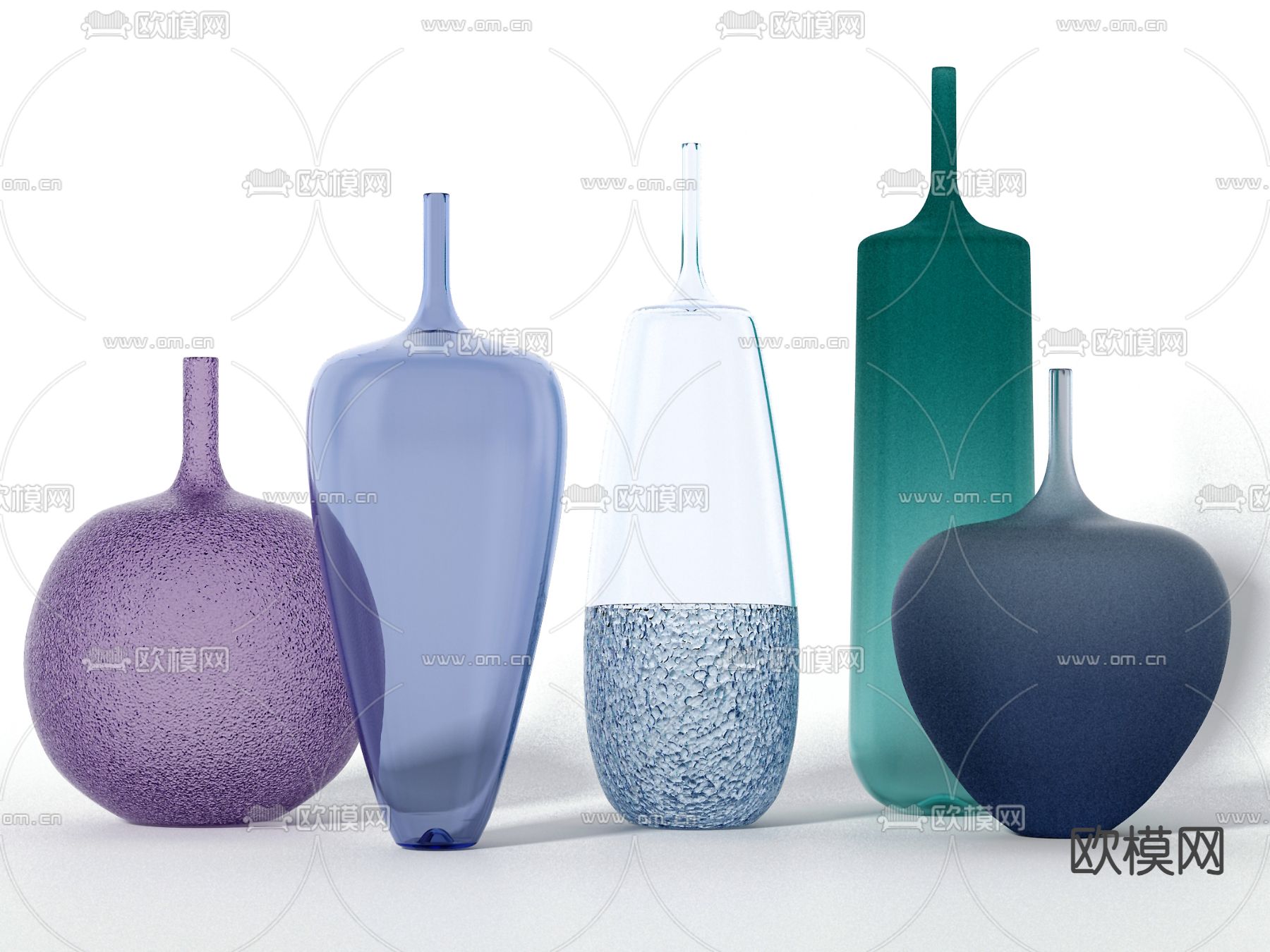 玻璃花瓶器皿3d模型下载