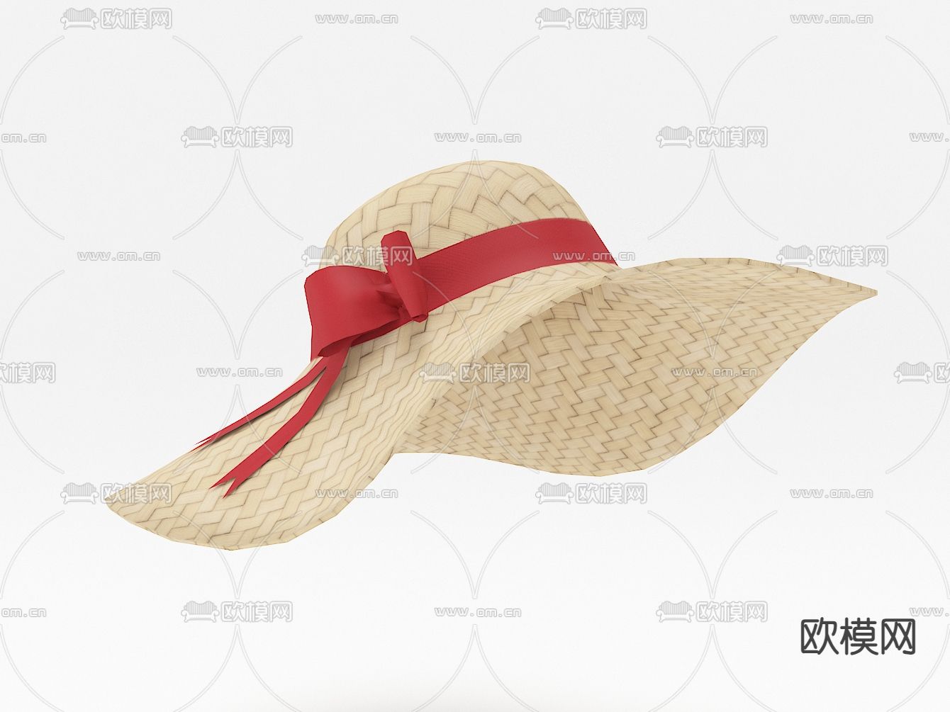 帽子 草帽3d模型下载