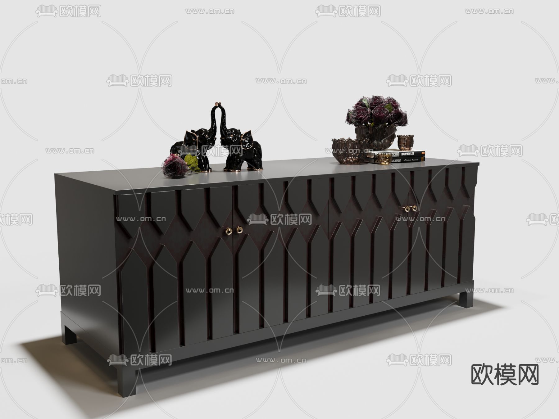 电视柜3d模型下载