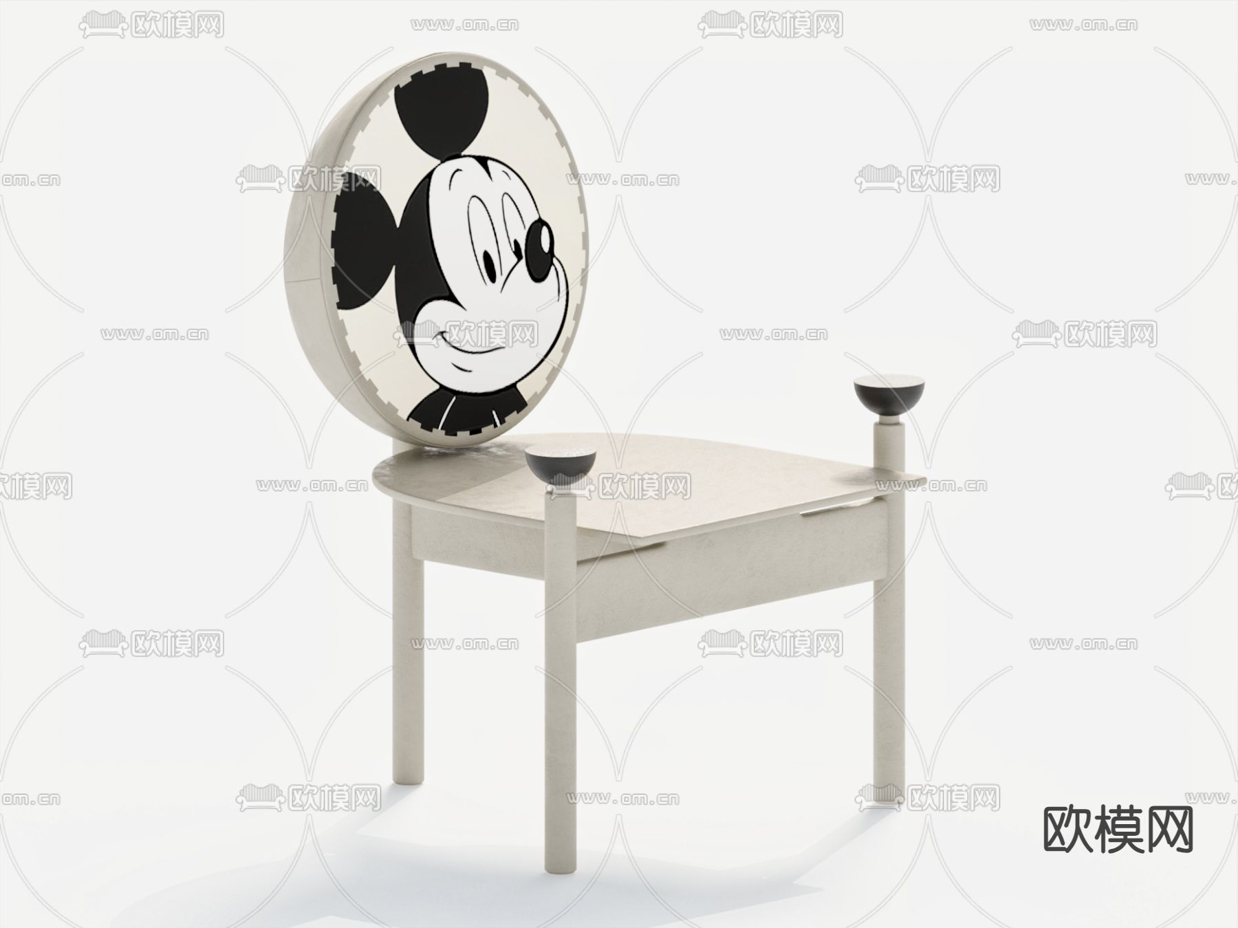 现代儿童椅 卡通椅3d模型下载