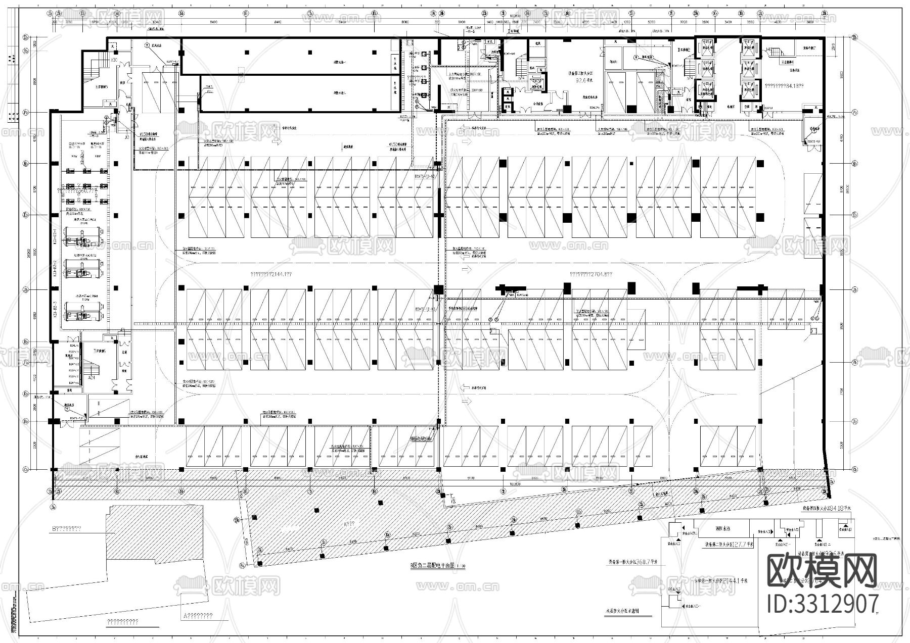 高层办公楼电气图下载（渲染图10）