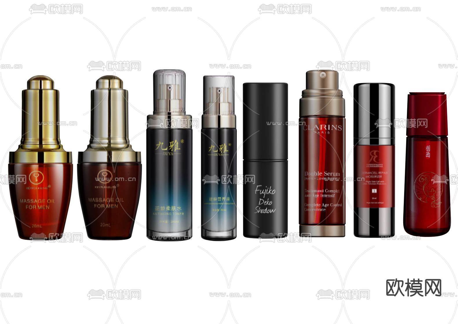 化妆品 护肤品su模型下载（渲染图1）