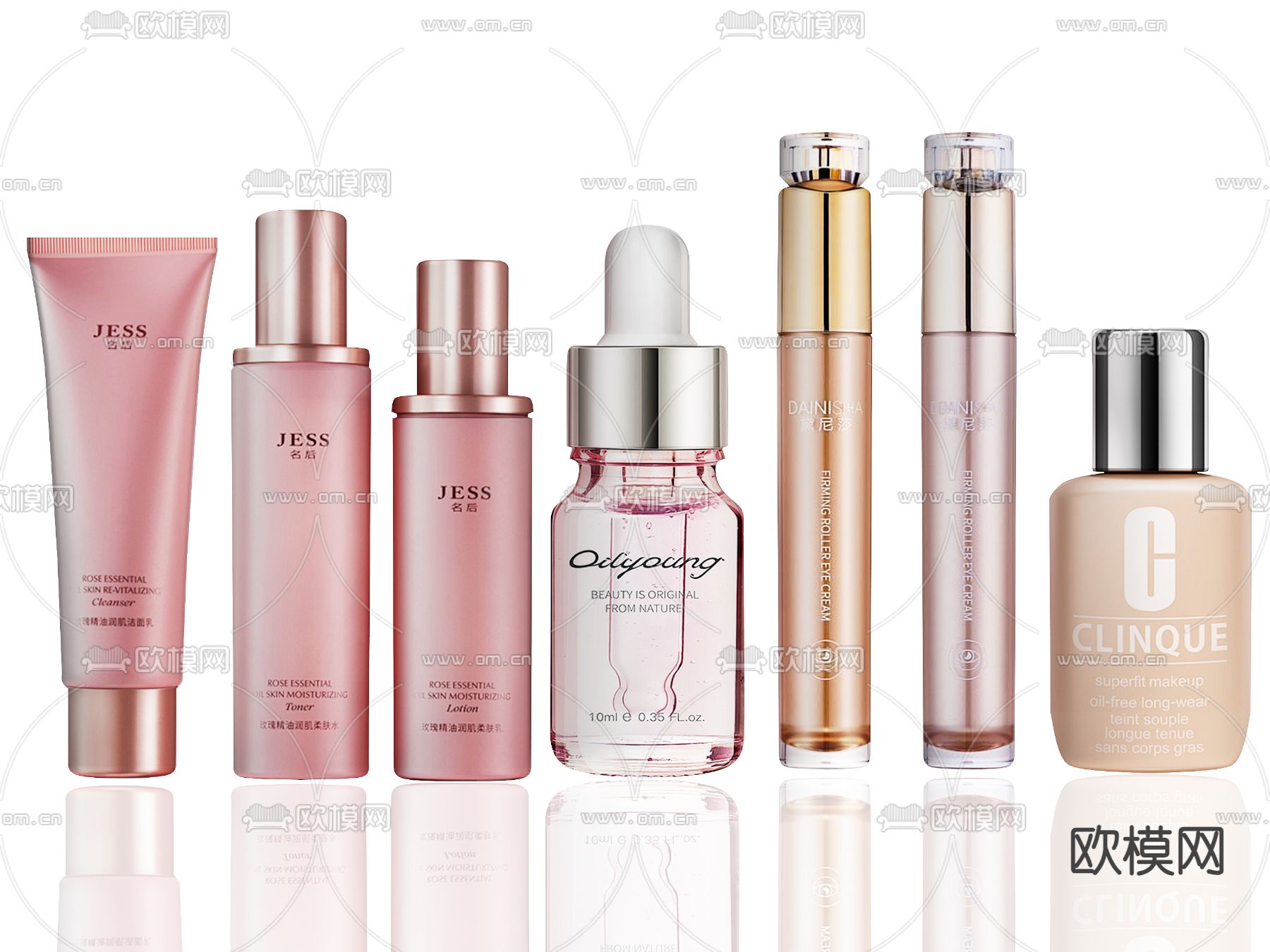 化妆品 护肤品su模型下载（渲染图2）