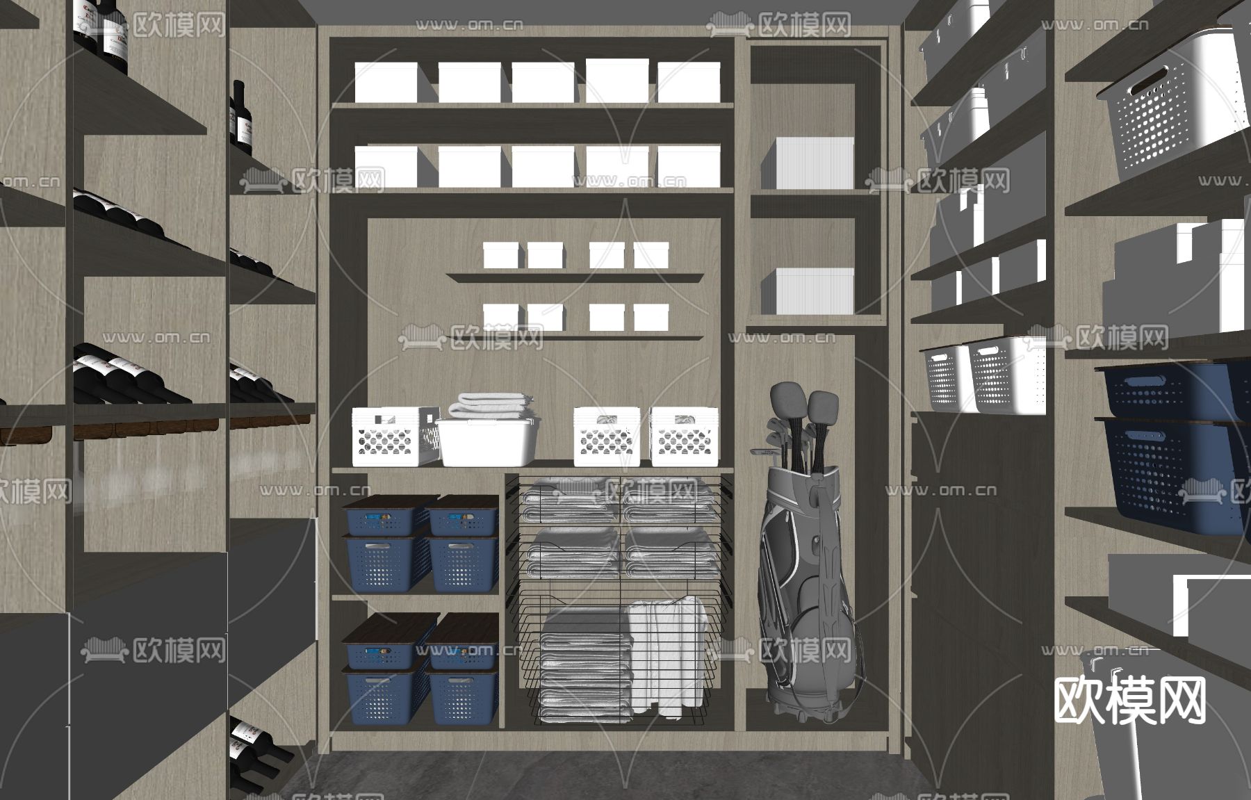 储藏室 杂物间su模型下载（渲染图1）