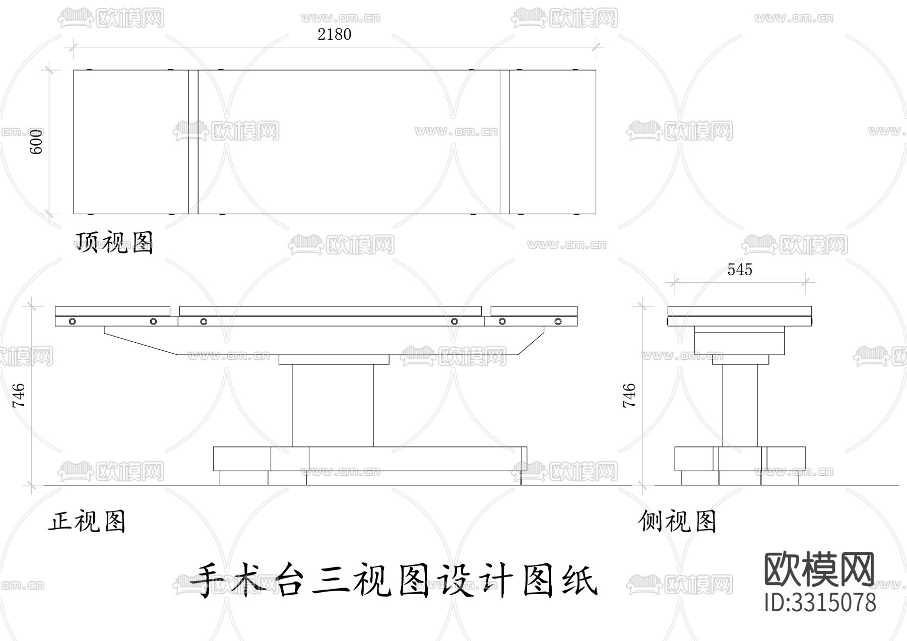手术台节点大样CAD施工图下载