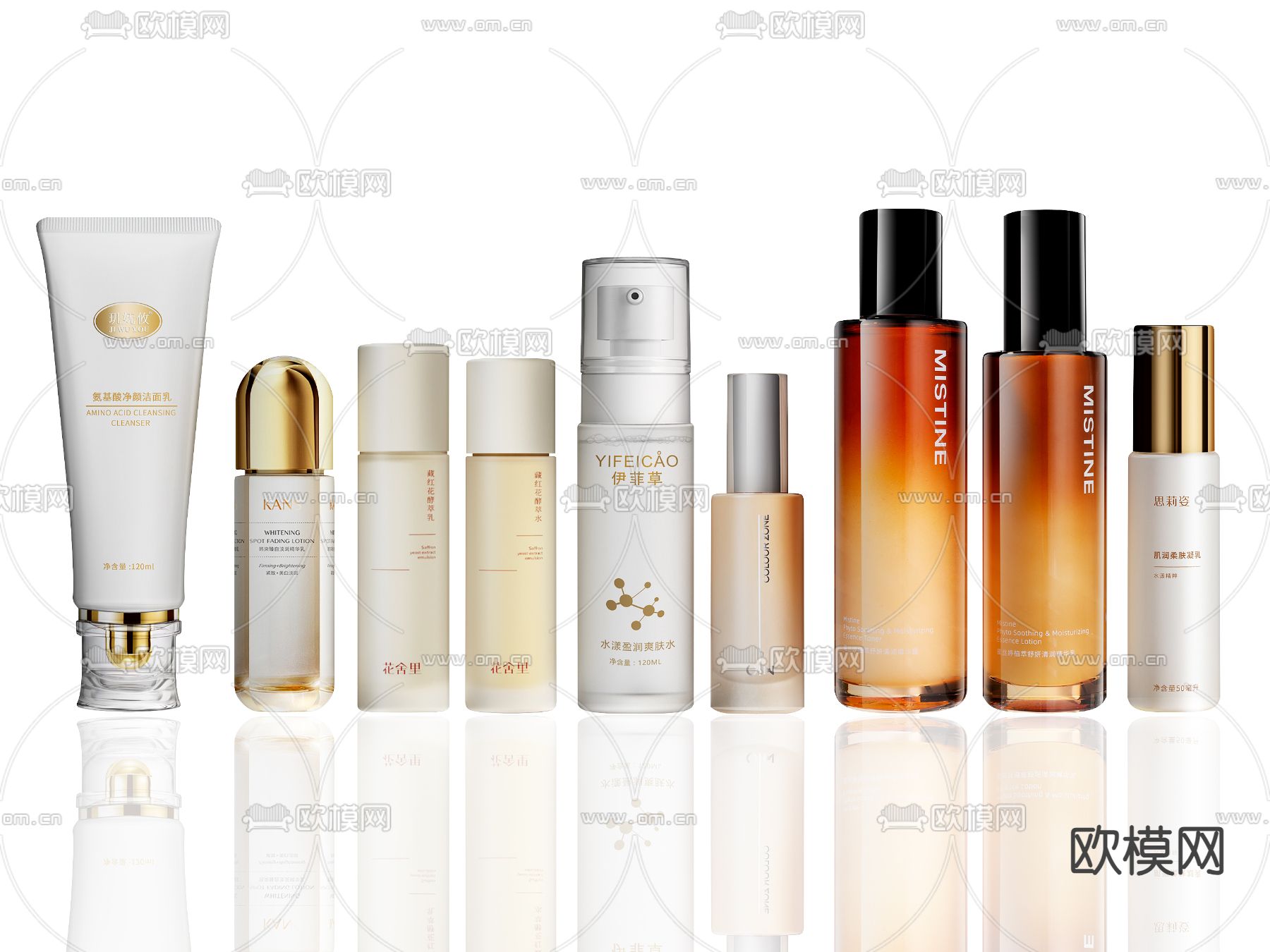 化妆品 护肤品su模型下载（渲染图2）