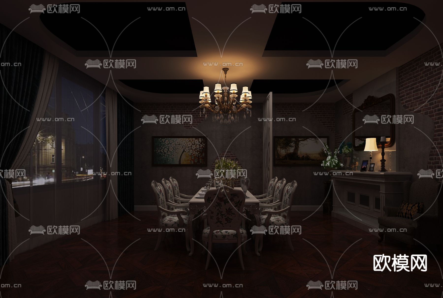 工业风剧本杀3d模型下载（渲染图3）