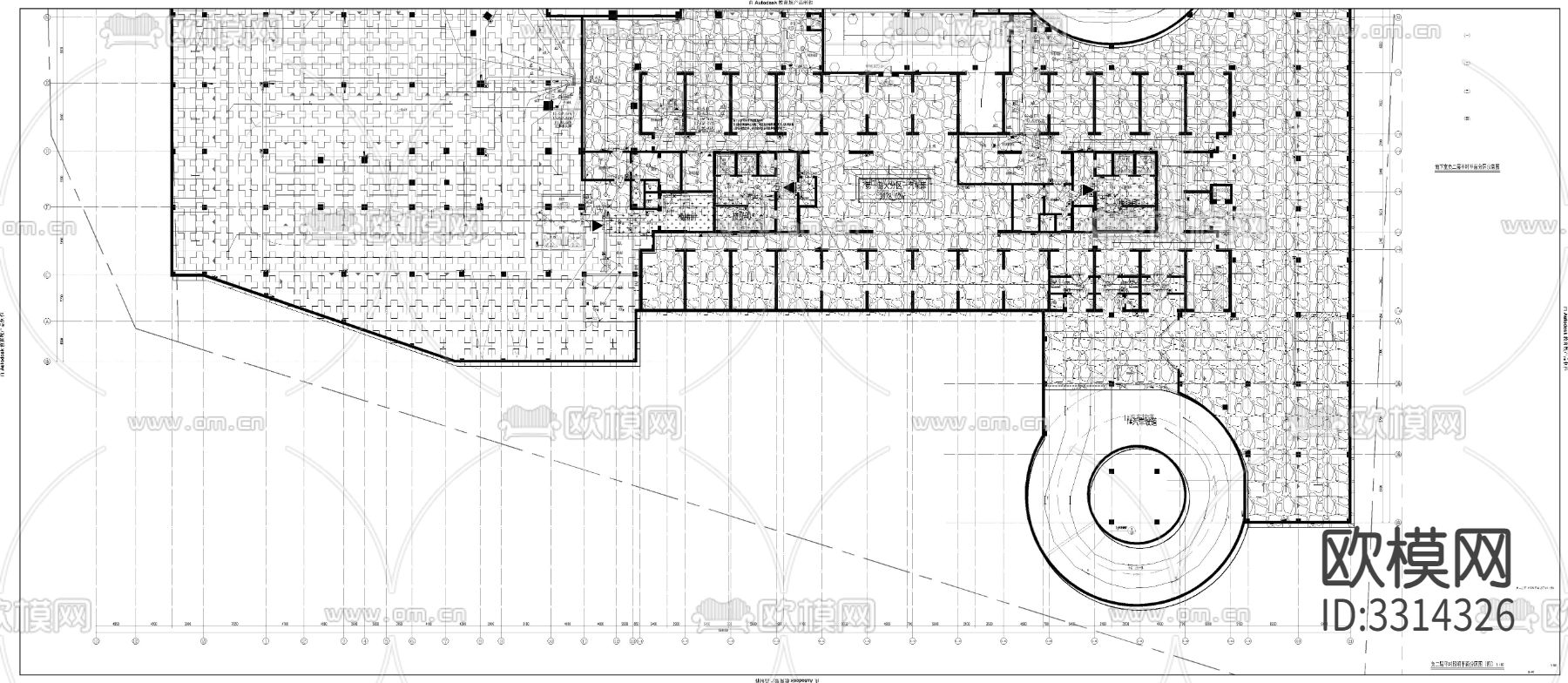 地下室电气CAD施工图下载（渲染图5）