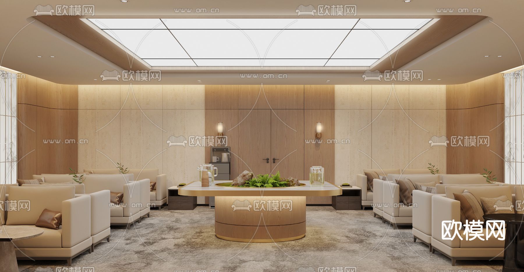 日式医院候诊区3d模型下载（渲染图10）