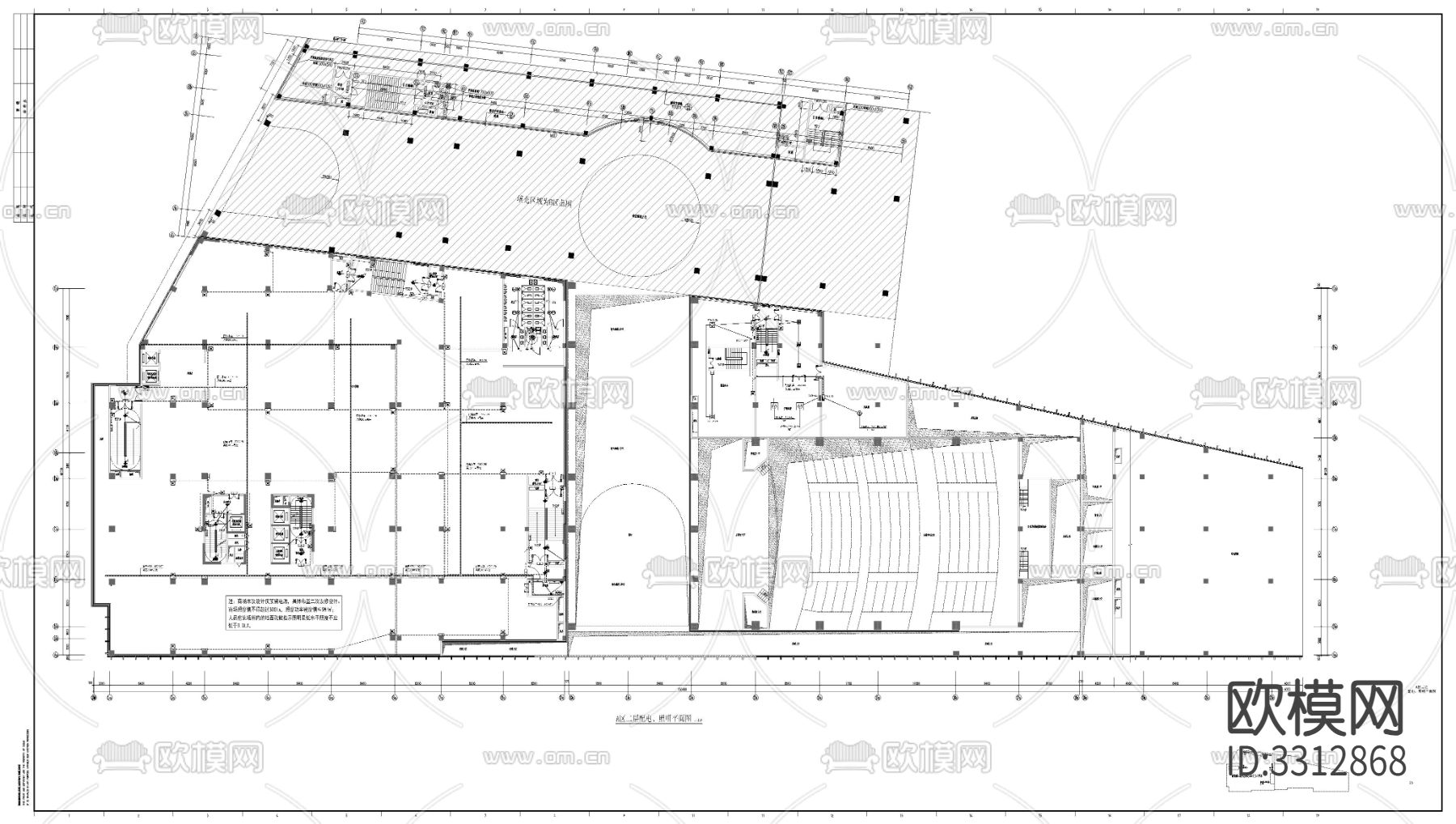 大型公建电气图下载（渲染图5）