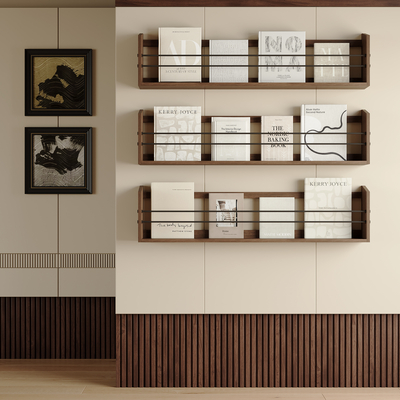  中古风书架 装饰架su模型 