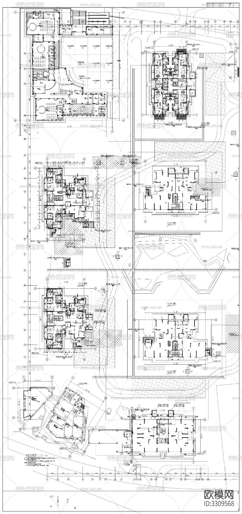 小区地下室暖通图cad施工图下载（渲染图7）
