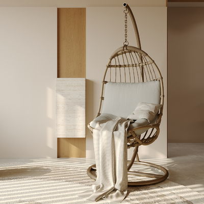  现代休闲吊椅su模型 