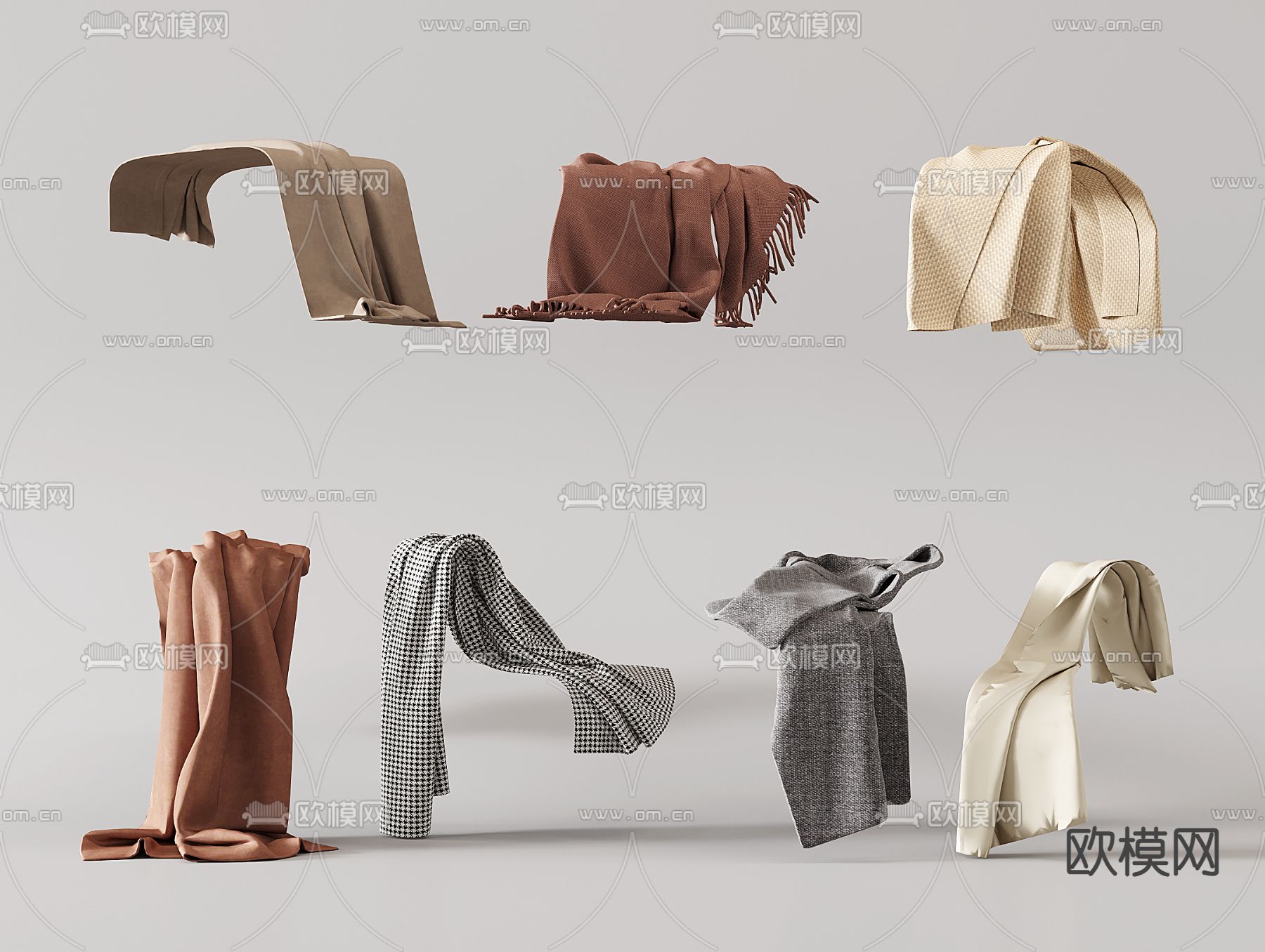 毯子 毛毯 搭布3d模型下载