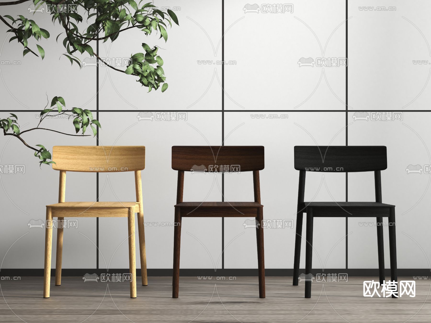 北欧椅子 休闲椅3d模型下载