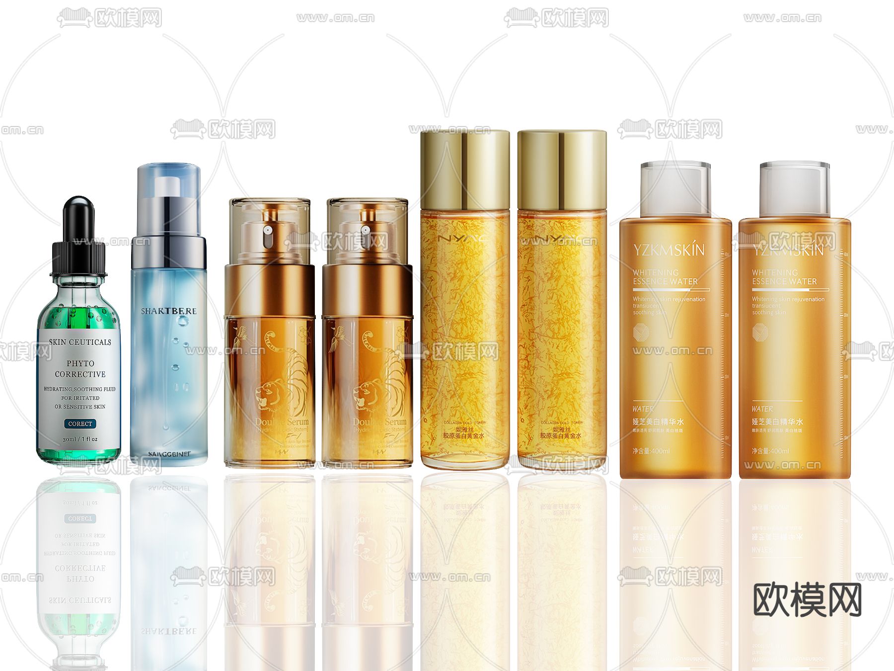 化妆品 护肤品su模型下载（渲染图2）