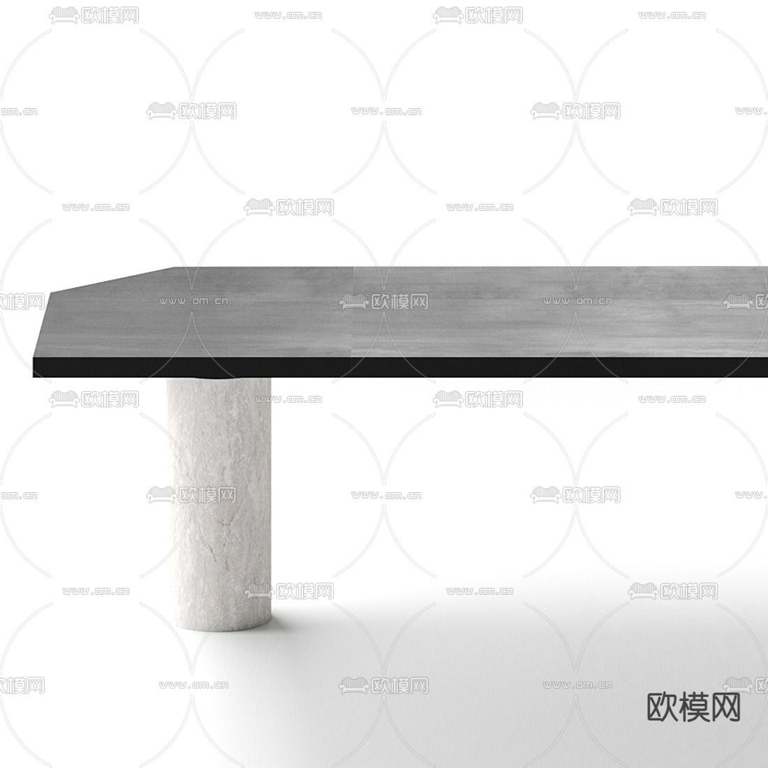 Baxter 侘寂餐桌3d模型下载（渲染图2）