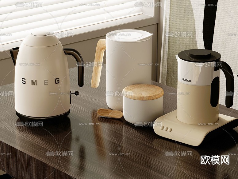 电热水壶 电水壶 茶壶3d模型下载