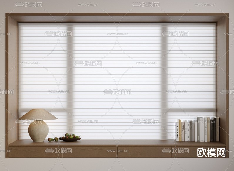 百叶帘 飘窗3d模型下载_ID15263836_3dmax免费模型-欧模网