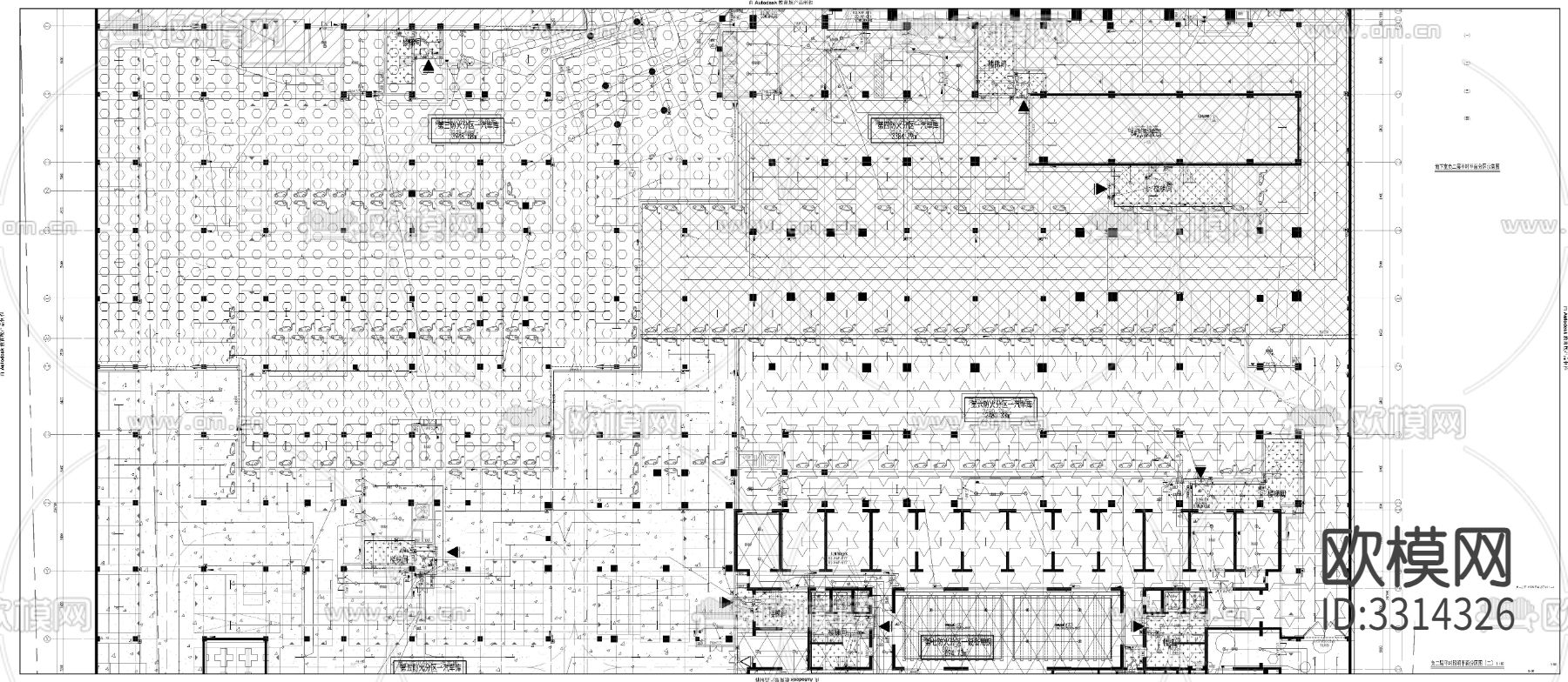 地下室电气CAD施工图下载（渲染图10）