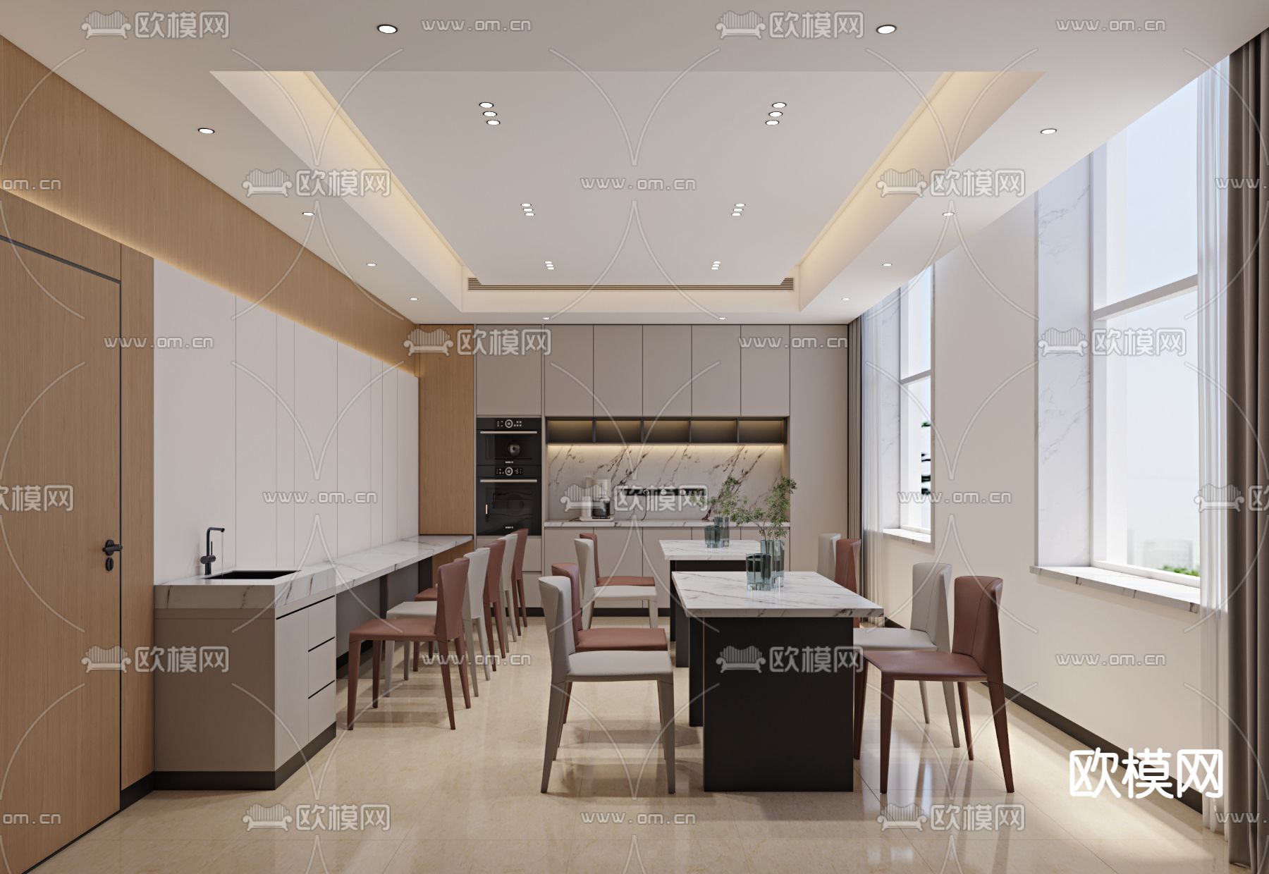 日式医院候诊区3d模型下载（渲染图7）