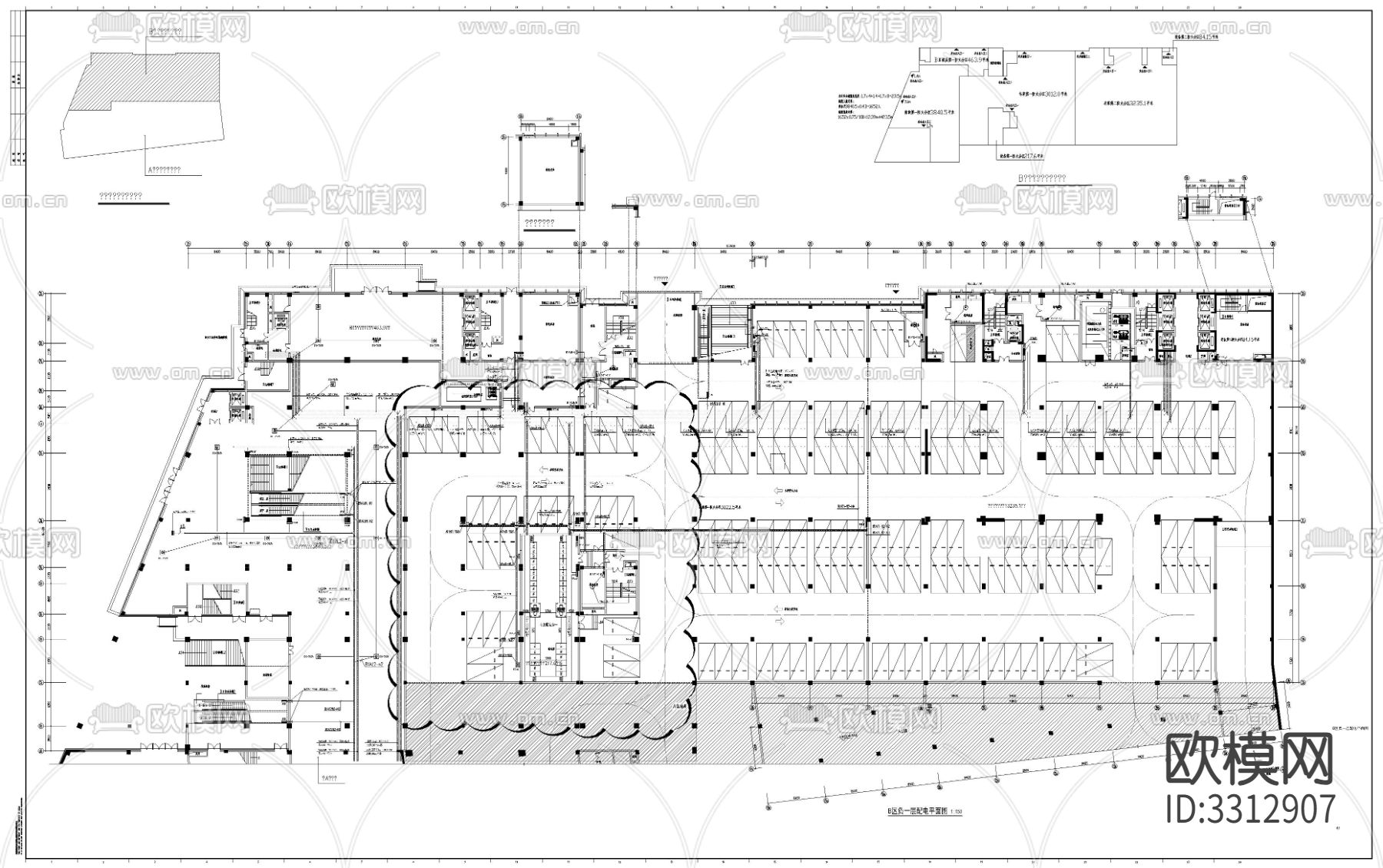 高层办公楼电气图下载（渲染图9）