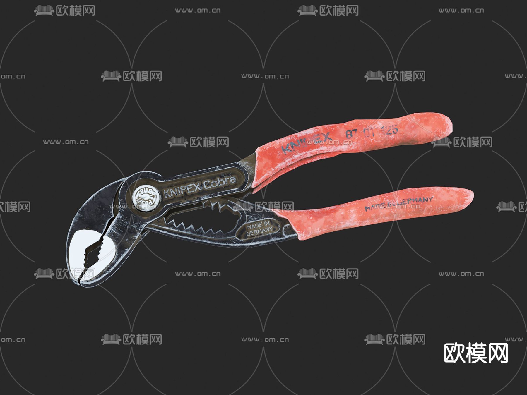 钳子 水泵钳3d模型下载