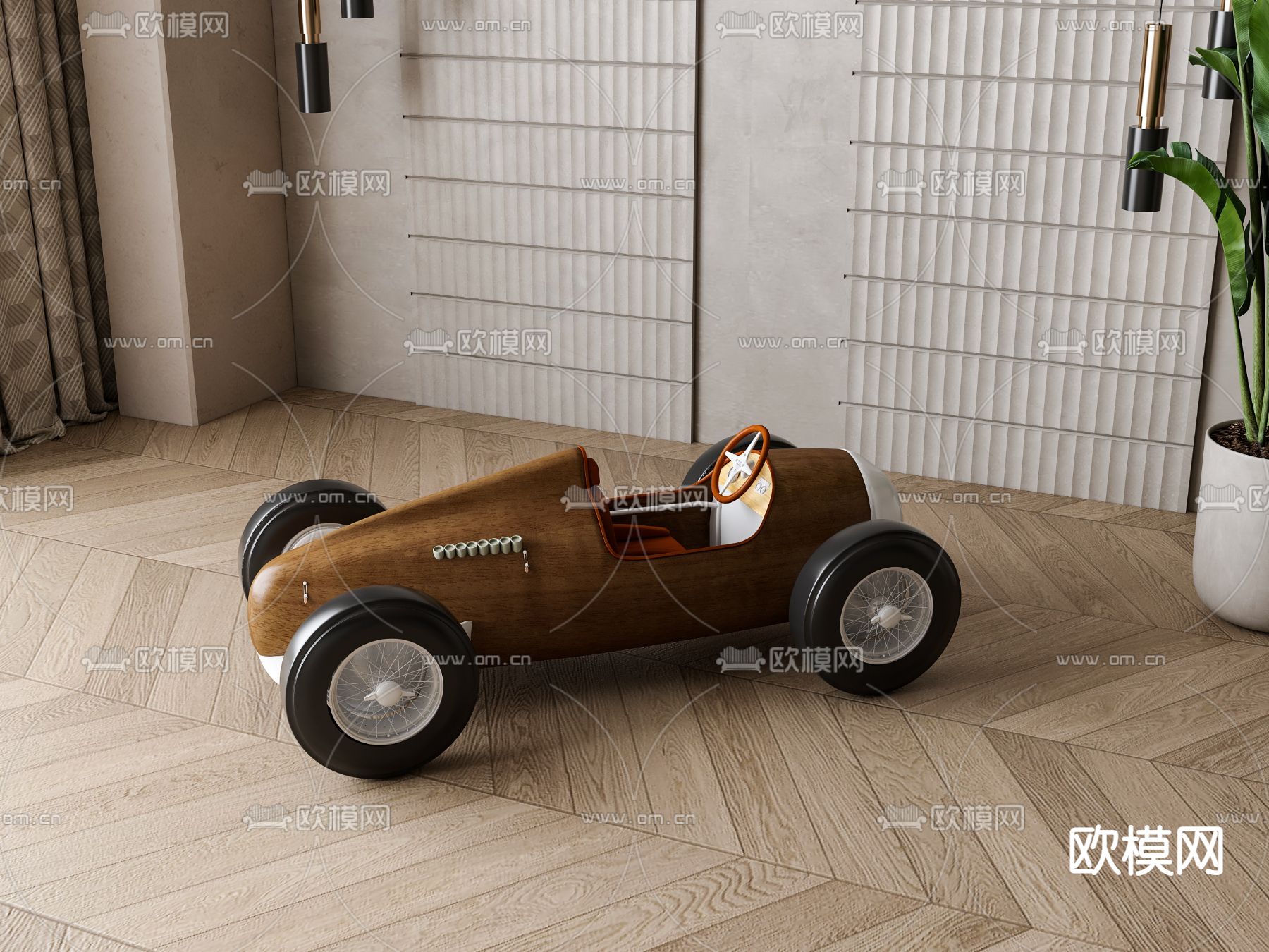 儿童玩具车3d模型下载