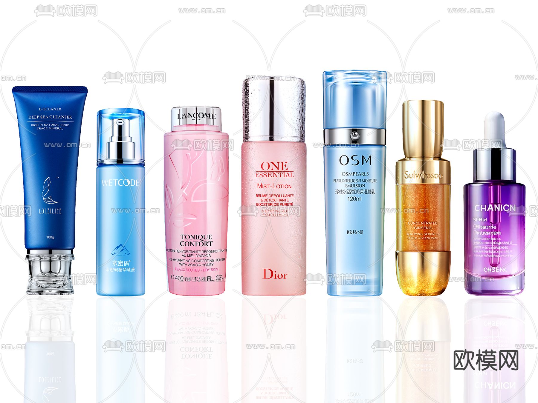 化妆品 护肤品su模型下载（渲染图2）